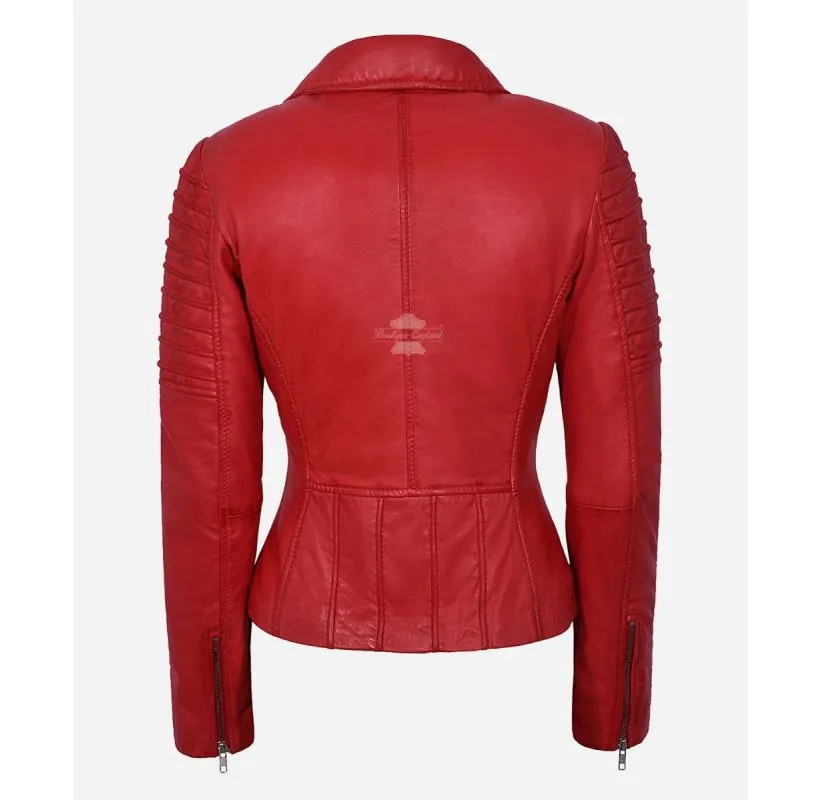 SUPERMODEL Women Leather Jacket Biker Style Leather Jacket For Ladies