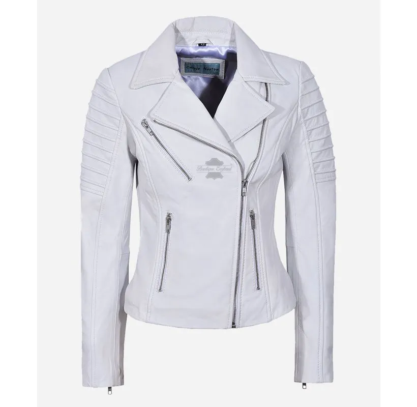 SUPERMODEL Women Leather Jacket Biker Style Leather Jacket For Ladies