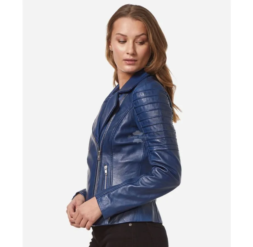 SUPERMODEL Women Leather Jacket Biker Style Leather Jacket For Ladies