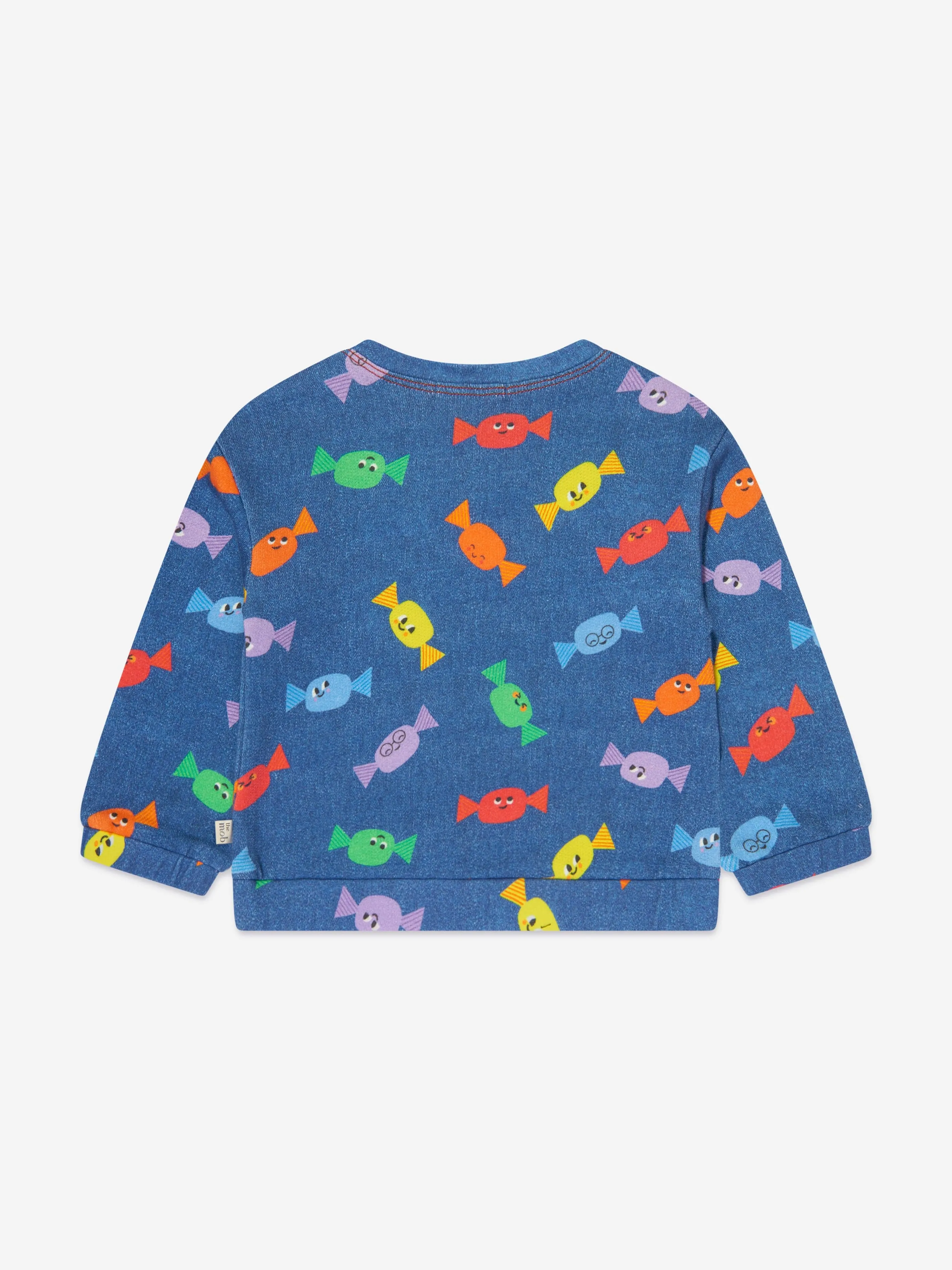 The Bonnie Mob Kids Sweetie Sweatshirt in Blue