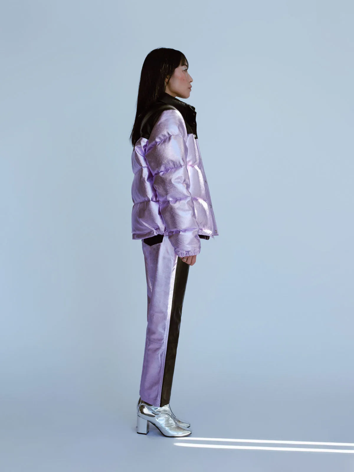 The Leather Puffer Jacket
