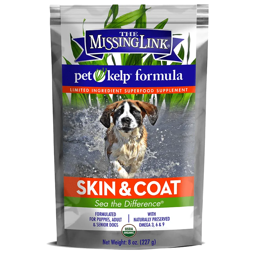 The Missing Link Pet Kelp Formula – Skin & Coat – Limited Ingredient Superfood Supplement for Dogs
