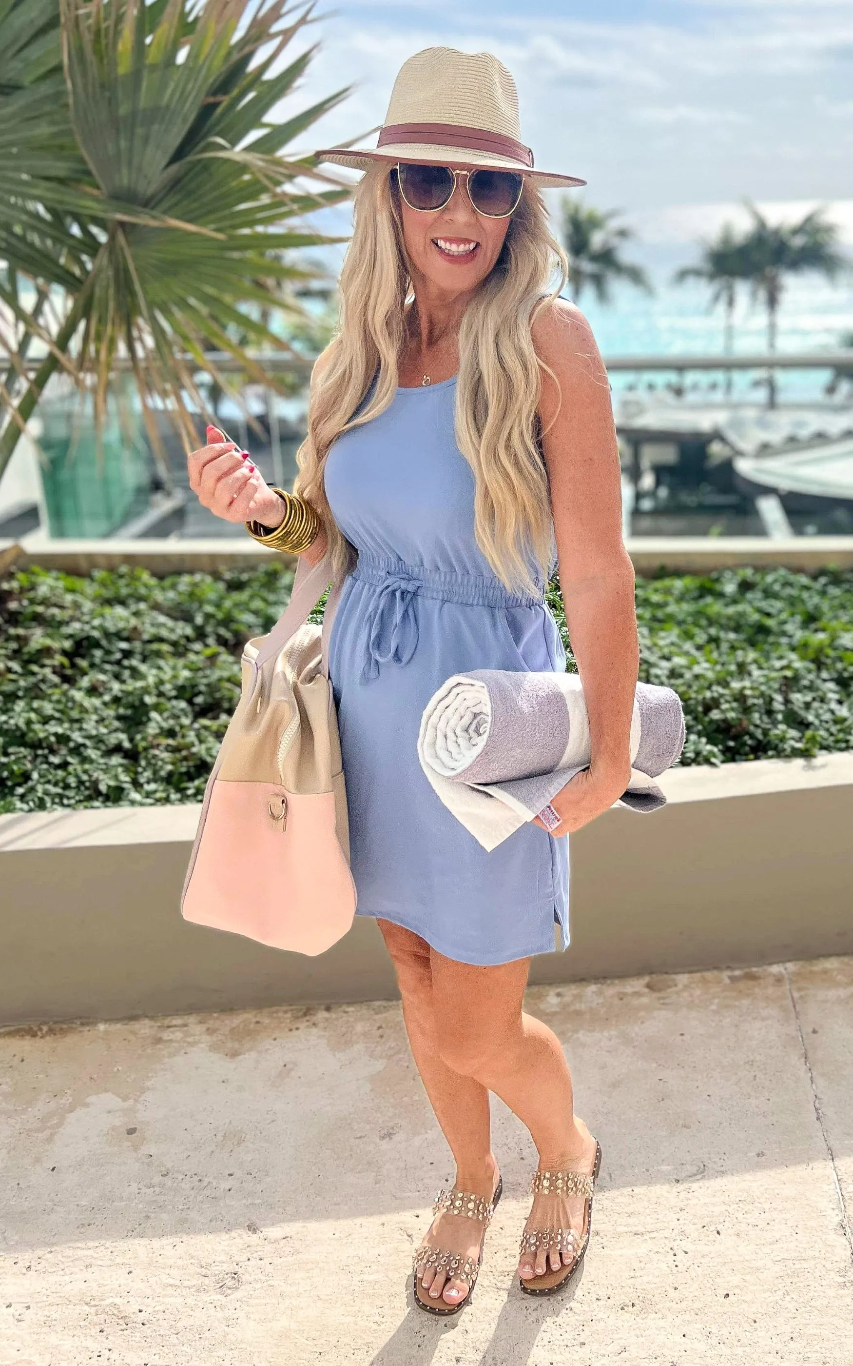 The Sophia Purple Blue Tank Dress by Salty Wave*