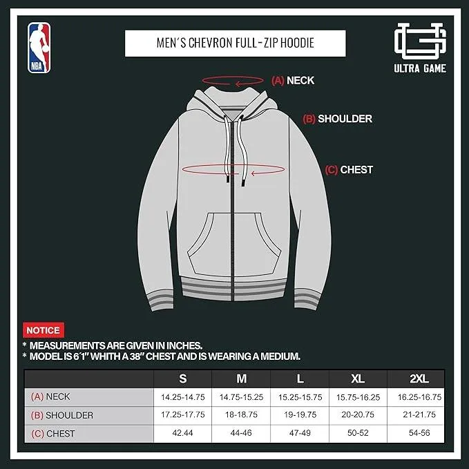 Ultra Game NBA Official Men’s MVP Super Soft Full Zip Hoodie Sweatshirt - Unisex, New York Knicks, Heather Charcoal|New York Knicks