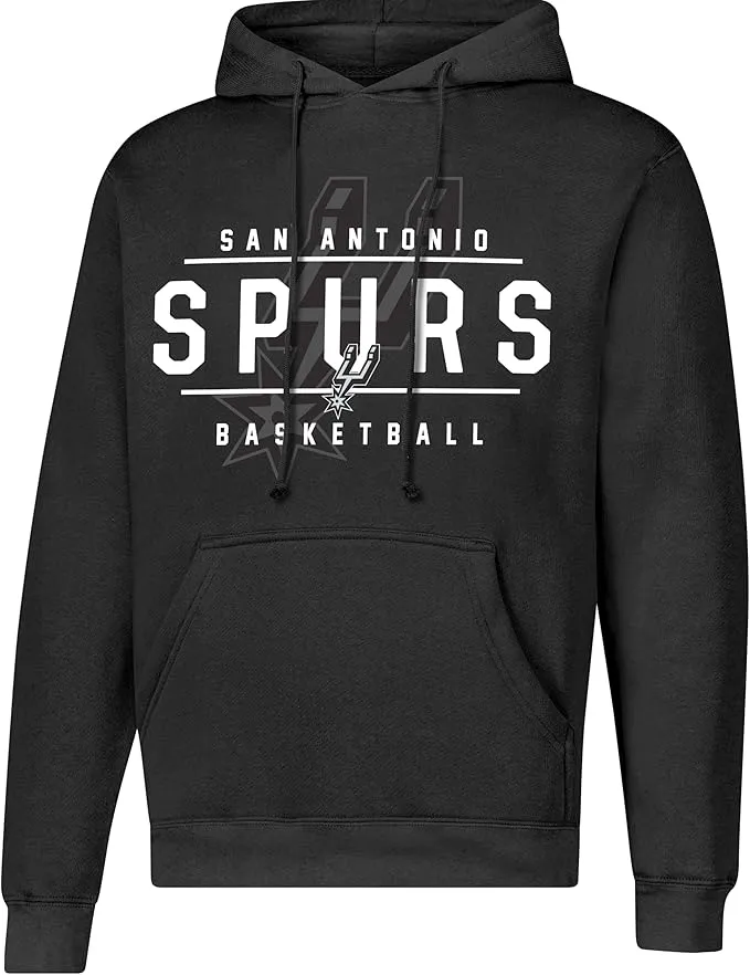 Ultra Game NBA Official Men's Super Soft Get Right Hoodie Sweatshirt, San Antonio Spurs, Black|San Antonio Spurs