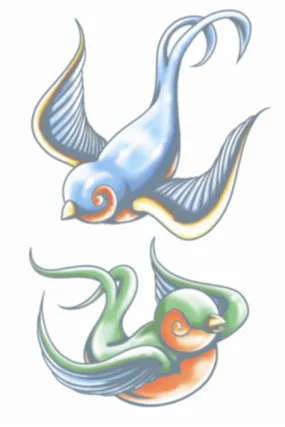Vintage Swallows Tattoo