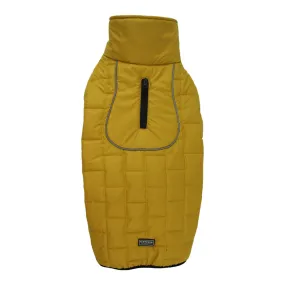 Yellow Fleece Lining Puffer Jacket